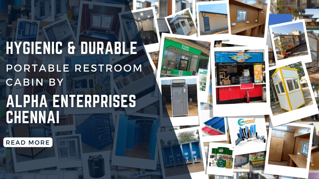 Hygienic & Durable Portable Restroom Cabin by Alpha Enterprises Chennai Hygienic & Durable Portable Restroom Cabin by Alpha Enterprises Chennai